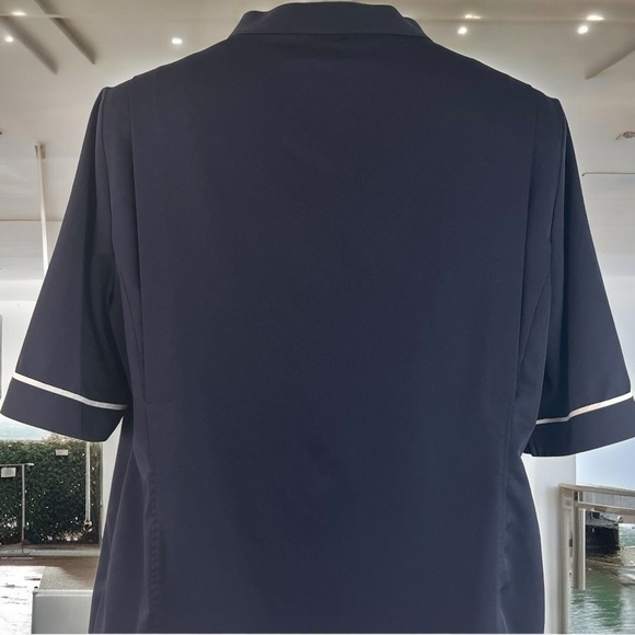 Stand Up Collar Tunic Blouse Size Large - Picture 6 of 14